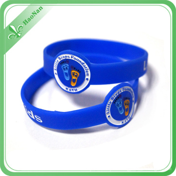 Cheap Custom Logo Silicone Bracelet, Promotional Printed Silicone Wristband